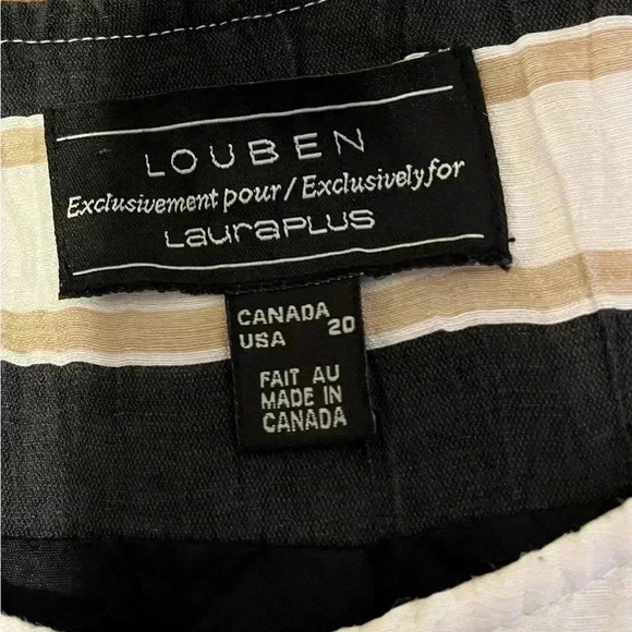 🖤LOUBEN for Laura Plus – Striped Button-Up Jacket (20W) - Picture 3 of 15